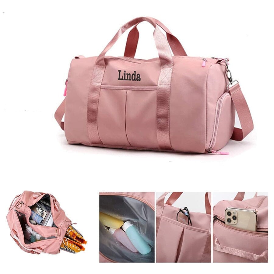 Sac de Voyage Personnalisé pour Femme en Vogue Bleu – vue 3 – Yokabag