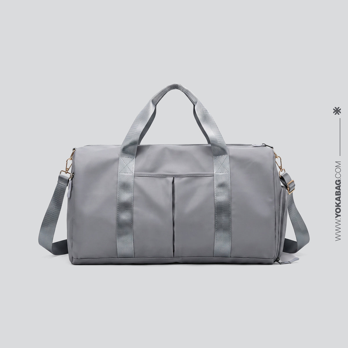 Sac de Voyage Personnalisé pour Femme en Vogue Gris – vue 7 – Yokabag