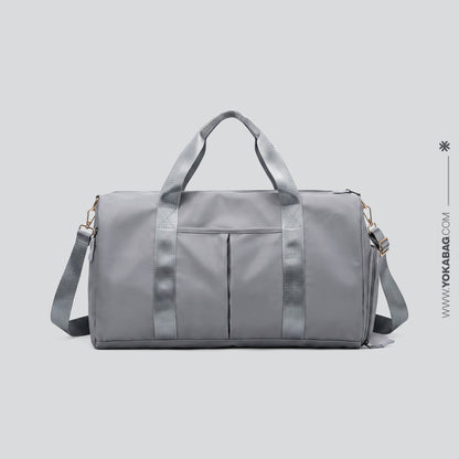 Sac de Voyage Personnalisé pour Femme en Vogue Gris – vue 7 – Yokabag