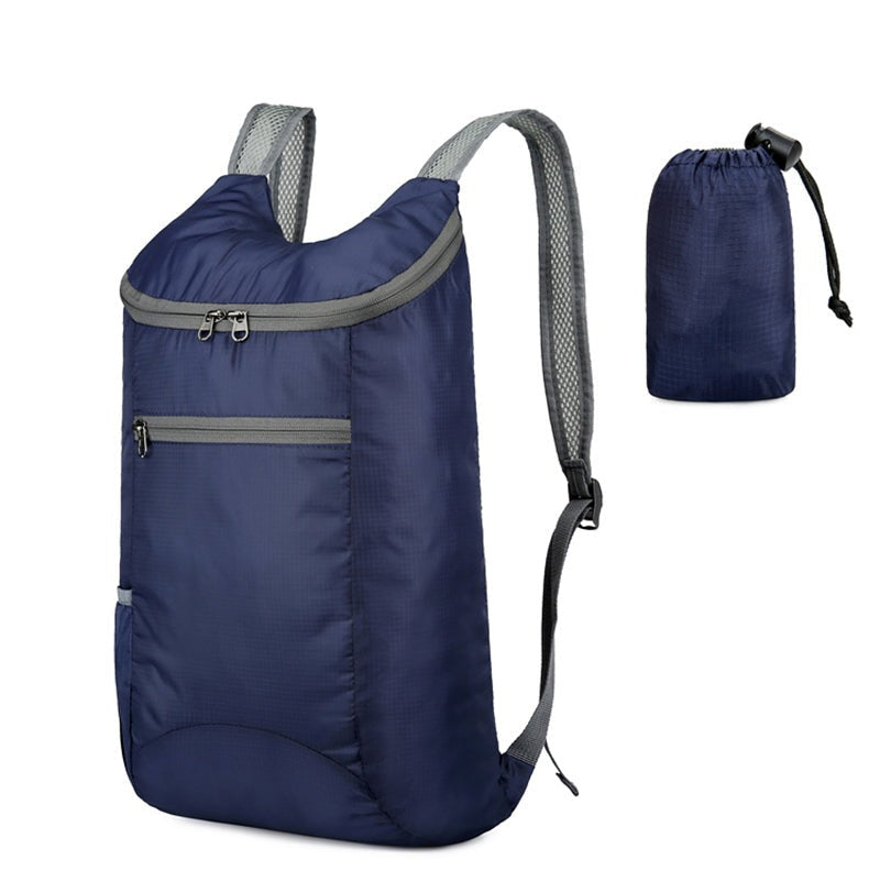 Sac à Dos Pliable pour Voyage Compact Bleu Marine – vue 4 – Yokabag
