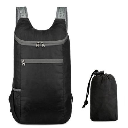 Sac à Dos Pliable pour Voyage Compact Gris – vue 3 – Yokabag
