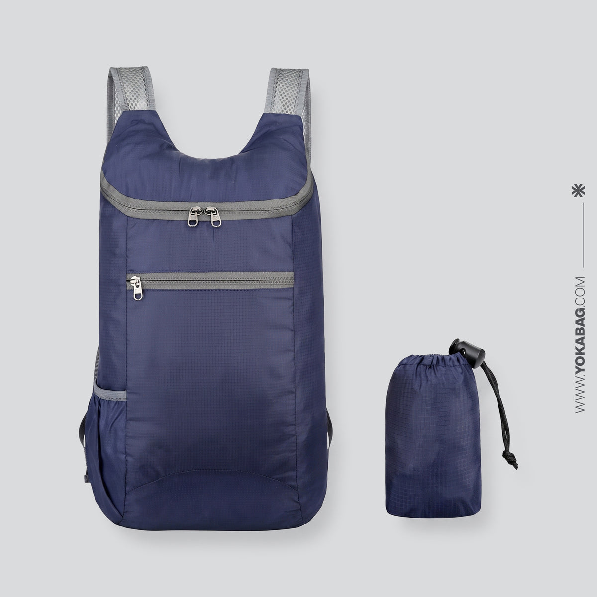 Sac à Dos Pliable pour Voyage Compact Vert – vue 5 – Yokabag