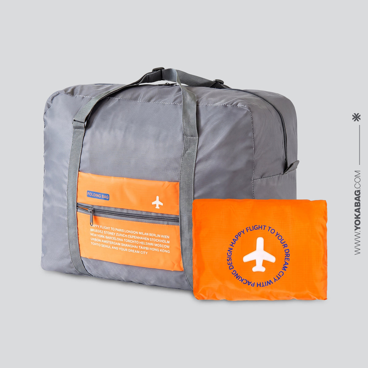 Sac de Voyage Pliable - Orange