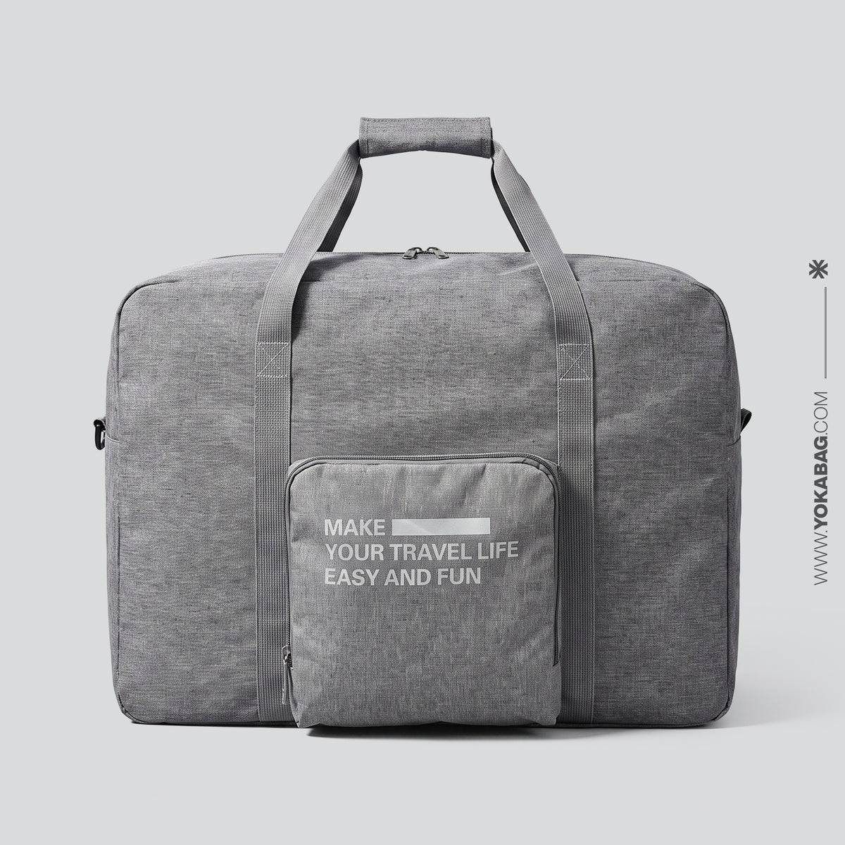 Sac de Voyage Pliable - Facilitez et Amusez votre Vie de Voyageur (Gris)