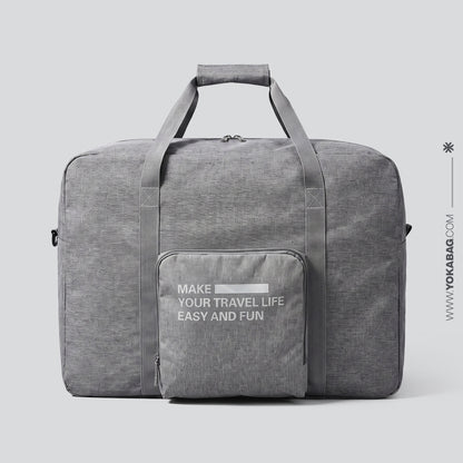 Sac de Voyage Pliable - Facilitez et Amusez votre Vie de Voyageur (Gris)