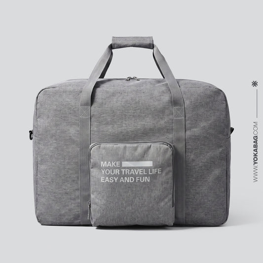 Sac de Voyage Pliable - Facilitez et Amusez votre Vie de Voyageur (Gris)