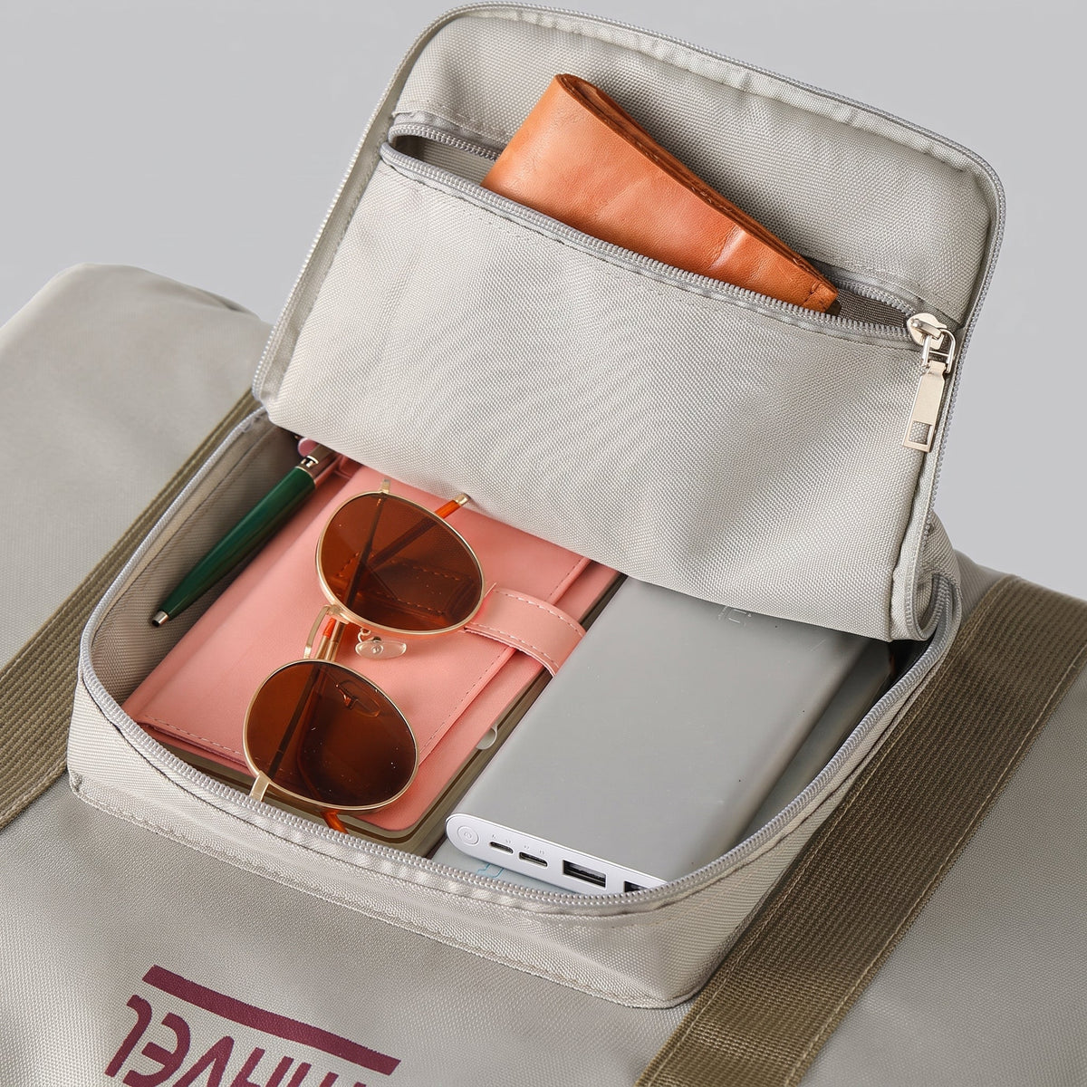 Sac de Voyage Pliable Gris – vue 4 – Yokabag