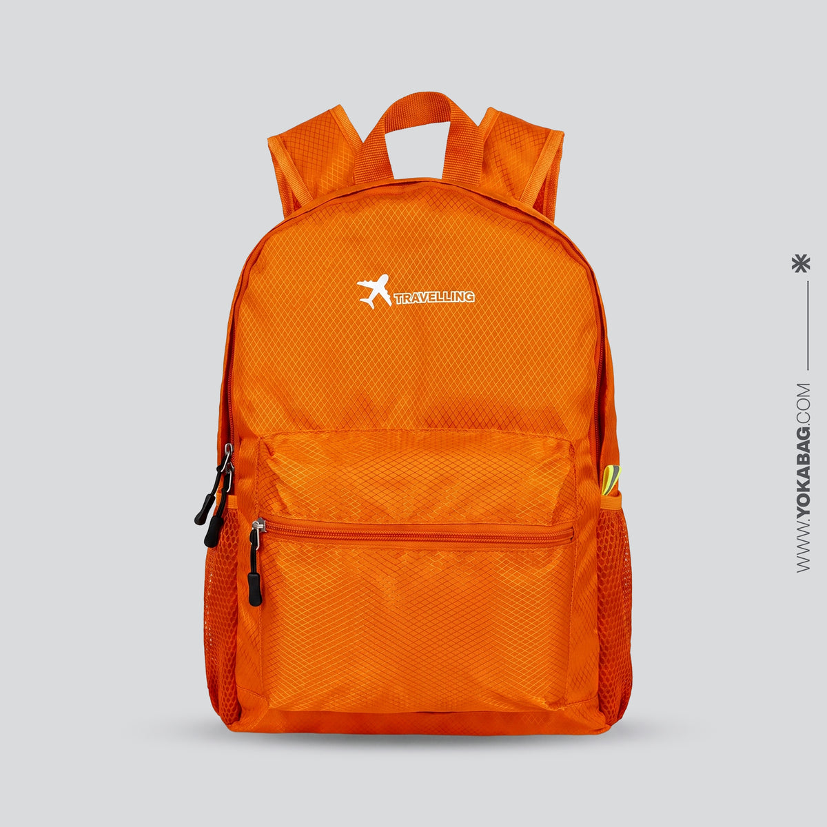 Sac à Dos de Voyage Pliable - Traveller Orange – vue 4 – Yokabag