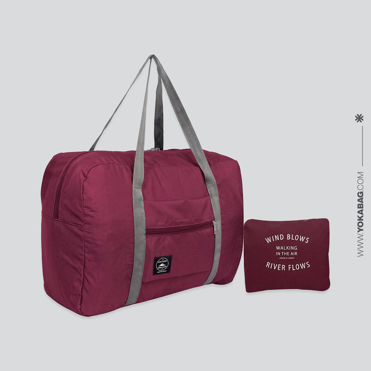 Sac de Voyage Pliable - Wind Explore, River Flows (Bordeaux)
