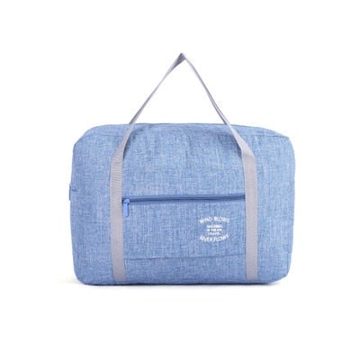 Sac de Voyage Pliable - Exploration au Vent et à l'Écume Bleu – vue 5 – Yokabag