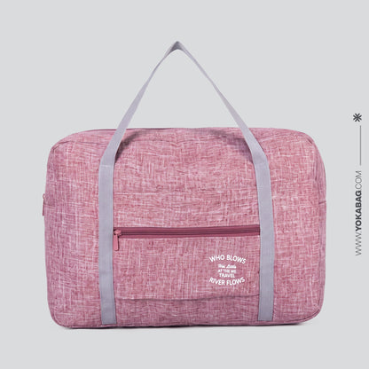 Sac de Voyage Pliable - Exploration au Vent et à l'Écume Rouge – vue 4 – Yokabag