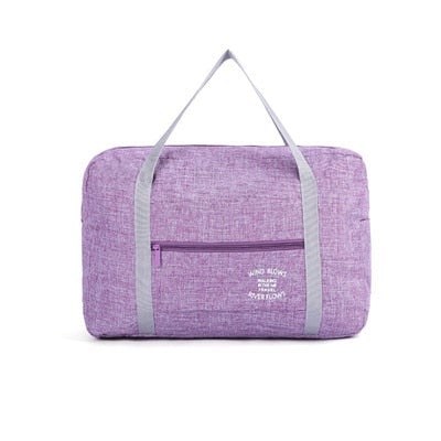Sac de Voyage Pliable - Exploration au Vent et à l'Écume Violet – vue 3 – Yokabag