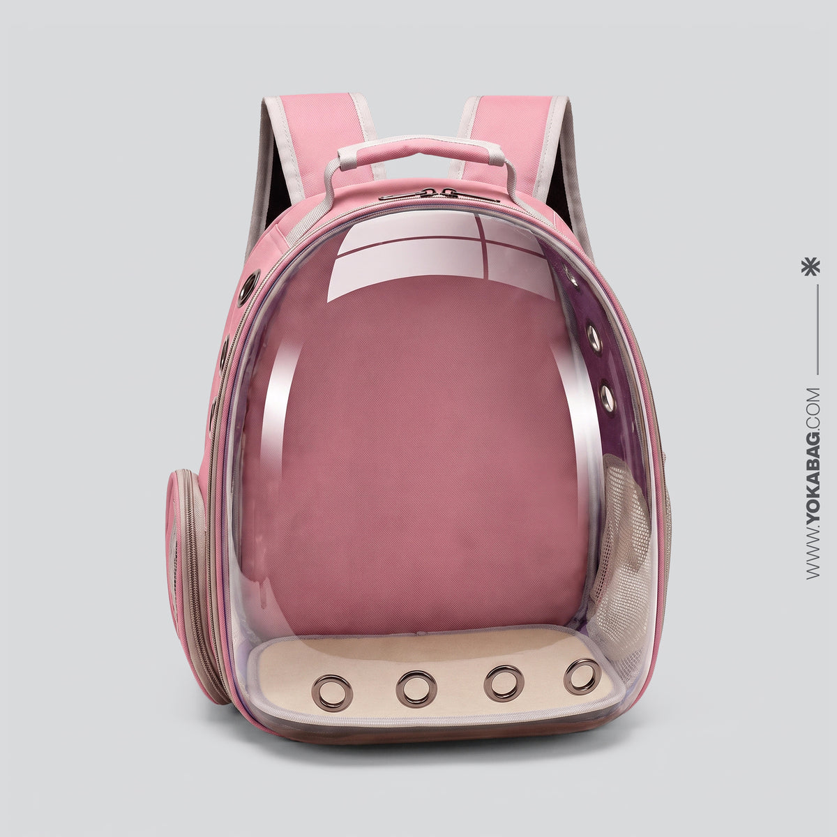 Sac de Voyage Chat - La Grande Aventure Rose – vue 3 – Yokabag