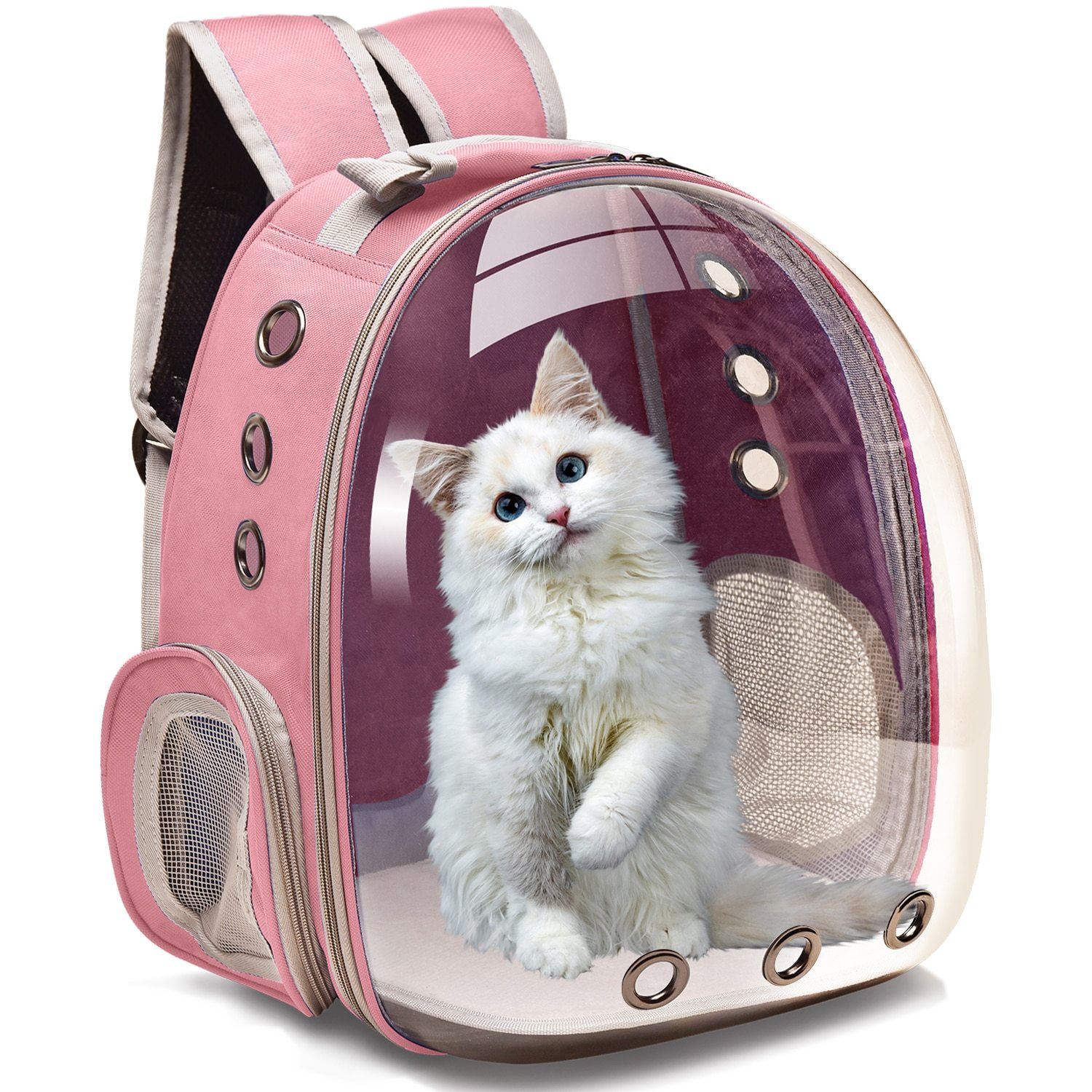 Sac de Voyage Chat - La Grande Aventure Rose – vue 3 – Yokabag