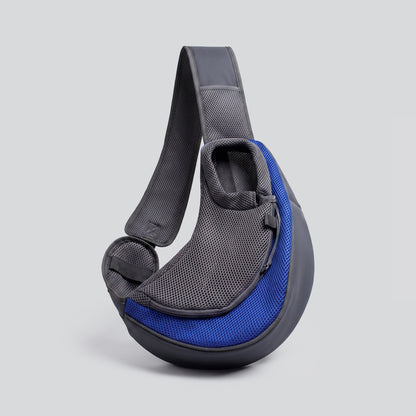 Sac de Voyage pour Chien - Bandoulière Confort 100% Voyage Bleu Marine – vue 2 – Yokabag