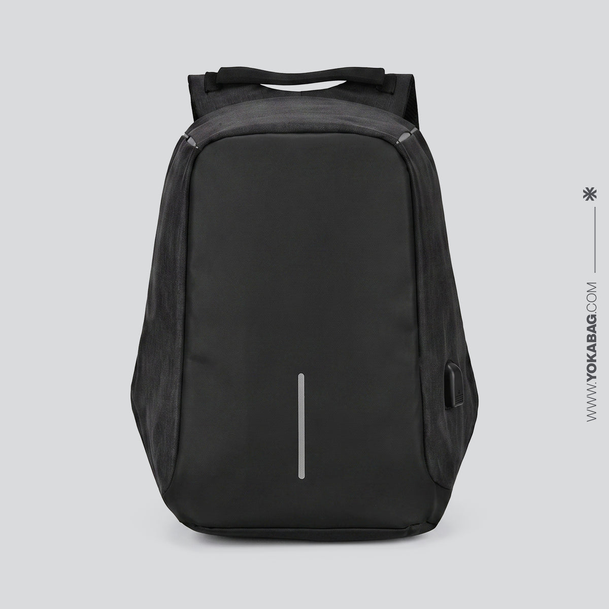 Sac de Voyage pour Ordinateur Portable Travel Light Noir – vue 2 – Yokabag
