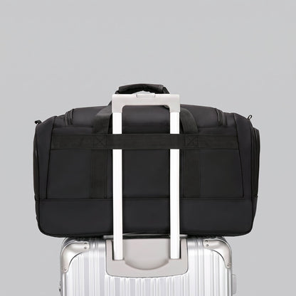 Sac de Voyage Souple avec Compartiment Chaussures Gris – vue 3 – Yokabag
