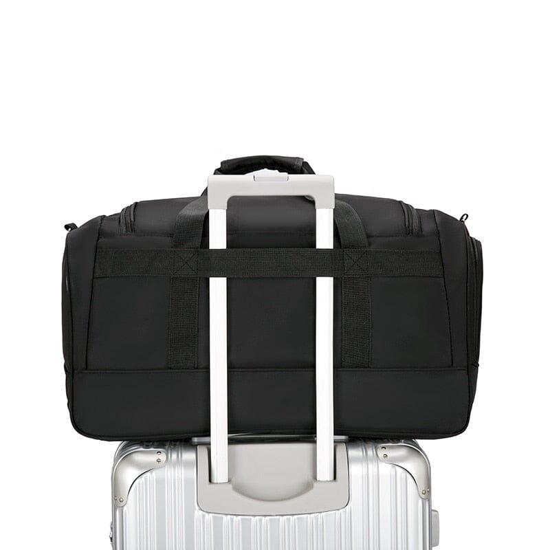 Sac de Voyage Souple avec Compartiment Chaussures Gris – vue 3 – Yokabag