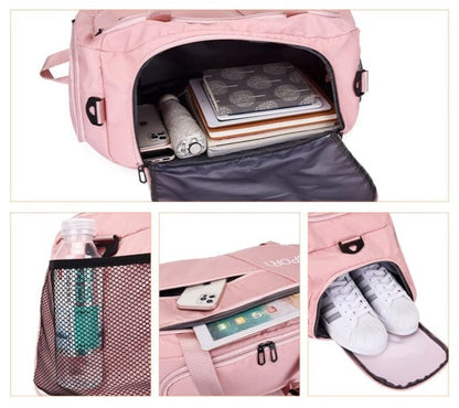 Sac de Voyage Sport pour Femme Gris – vue 4 – Yokabag