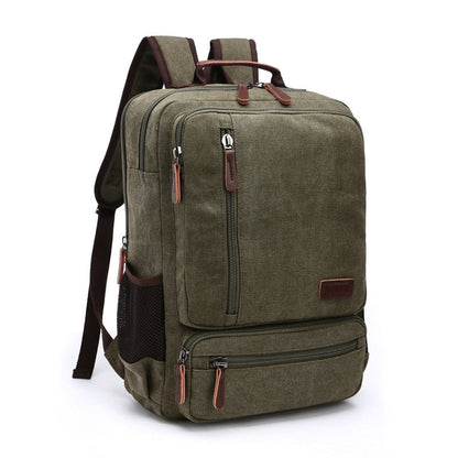 Sac à Dos de Voyage Vintage Homme | L'Baroudeur Khaki – vue 2 – Yokabag