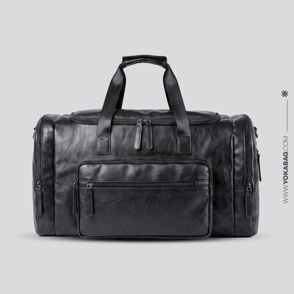 Sac de Voyage Vintage Explorer Noir – vue 2 – Yokabag
