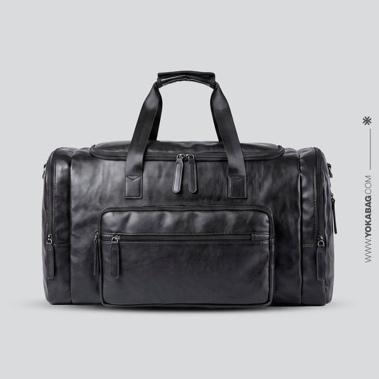Sac de Voyage Vintage Explorer Noir – vue 2 – Yokabag