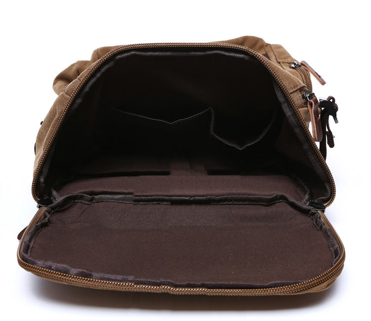 Sac à Dos de Voyage Vintage Nomade Explorer Noir – vue 4 – Yokabag