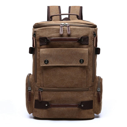Sac à Dos de Voyage Vintage Nomade Explorer Camel – vue 2 – Yokabag