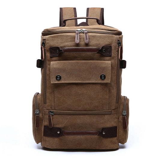 Sac à Dos de Voyage Vintage Nomade Explorer Camel – vue 2 – Yokabag