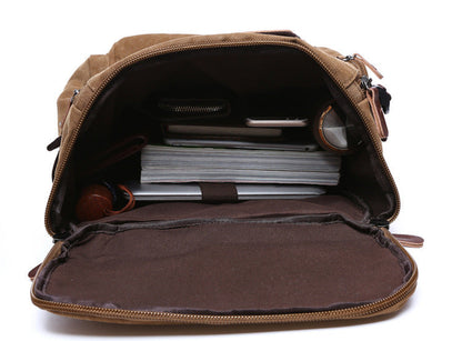 Sac à Dos de Voyage Vintage Nomade Explorer Bleu – vue 6 – Yokabag