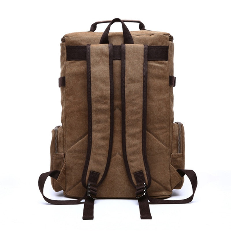 Sac à Dos de Voyage Vintage Nomade Explorer Khaki – vue 3 – Yokabag