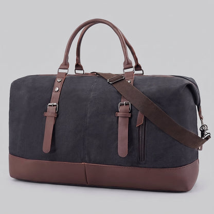 Sac de Voyage Rétro - Weekender Bag Noir – vue 5 – Yokabag