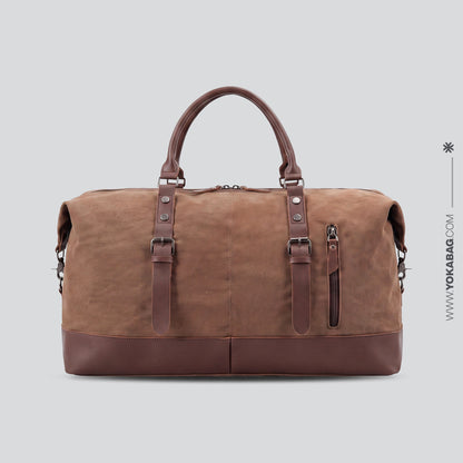 Sac de Voyage Rétro - Weekender Bag Marron – vue 2 – Yokabag