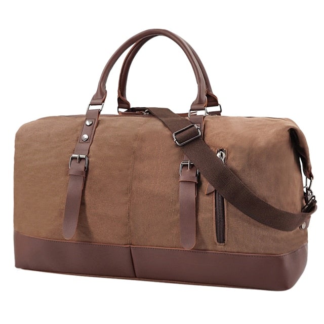 Sac de Voyage Rétro - Weekender Bag Marron – vue 2 – Yokabag