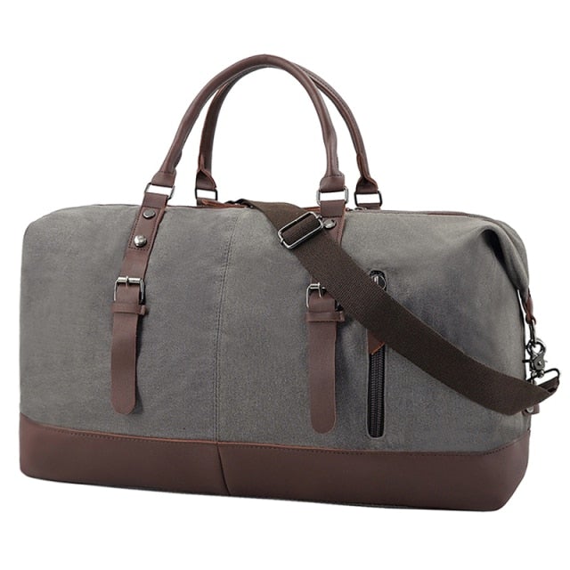 Sac de Voyage Rétro - Weekender Bag Gris – vue 4 – Yokabag
