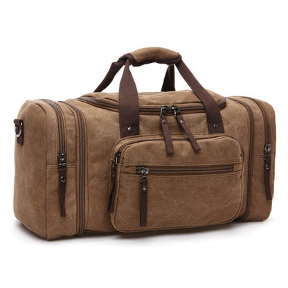 Sac de Voyage Vintage - Explorateur du Monde Marron – vue 2 – Yokabag