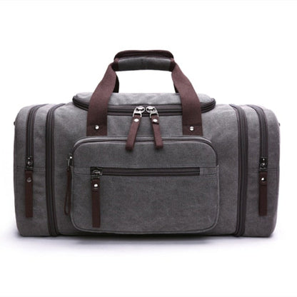 Sac de Voyage Vintage - Explorateur du Monde Gris – vue 5 – Yokabag