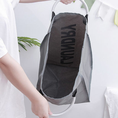 Sac à Linge Sale Pliable pour Voyage Gris – vue 2 – Yokabag