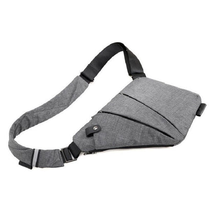 Sac de Voyage Poitrine Homme Sécurisé en Nylon Bleu (Droite) – vue 5 – Yokabag