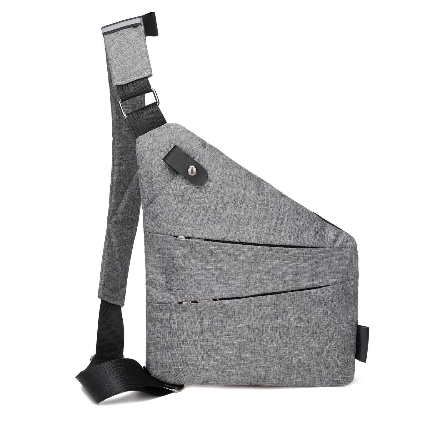 Sac de Voyage Poitrine Homme Sécurisé en Nylon Noir (Droite) – vue 7 – Yokabag