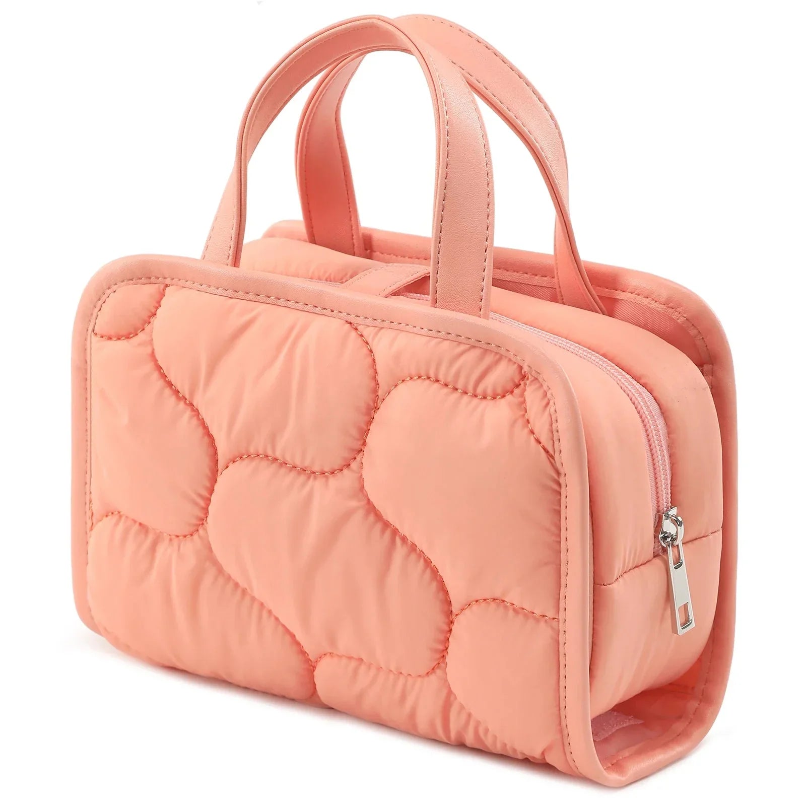 Trousse de Toilette Femme Matelassée 2-en-1 pour Voyage Violet – vue 3 – Yokabag