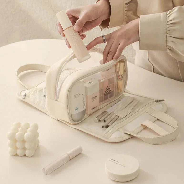 Trousse de Toilette Femme Matelassée 2-en-1 pour Voyage – vue 6 – Yokabag