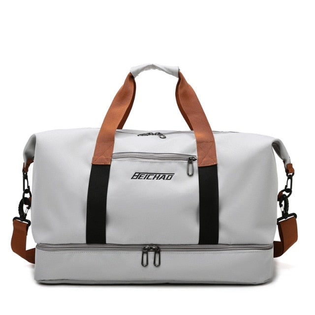 Sac de Voyage avec Compartiment Chaussures Urbanistique Gris – vue 4 – Yokabag