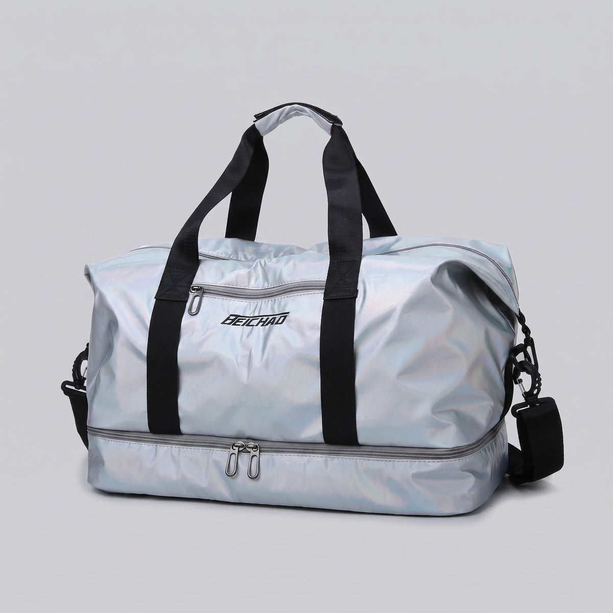 Sac de Voyage avec Compartiment pour Chaussures Noir – vue 3 – Yokabag