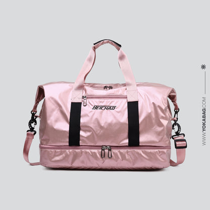 Sac de Voyage avec Compartiment pour Chaussures Silver – vue 2 – Yokabag