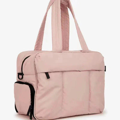 Sac de Voyage Week-End Matelassé Femme Jaune – vue 4 – Yokabag