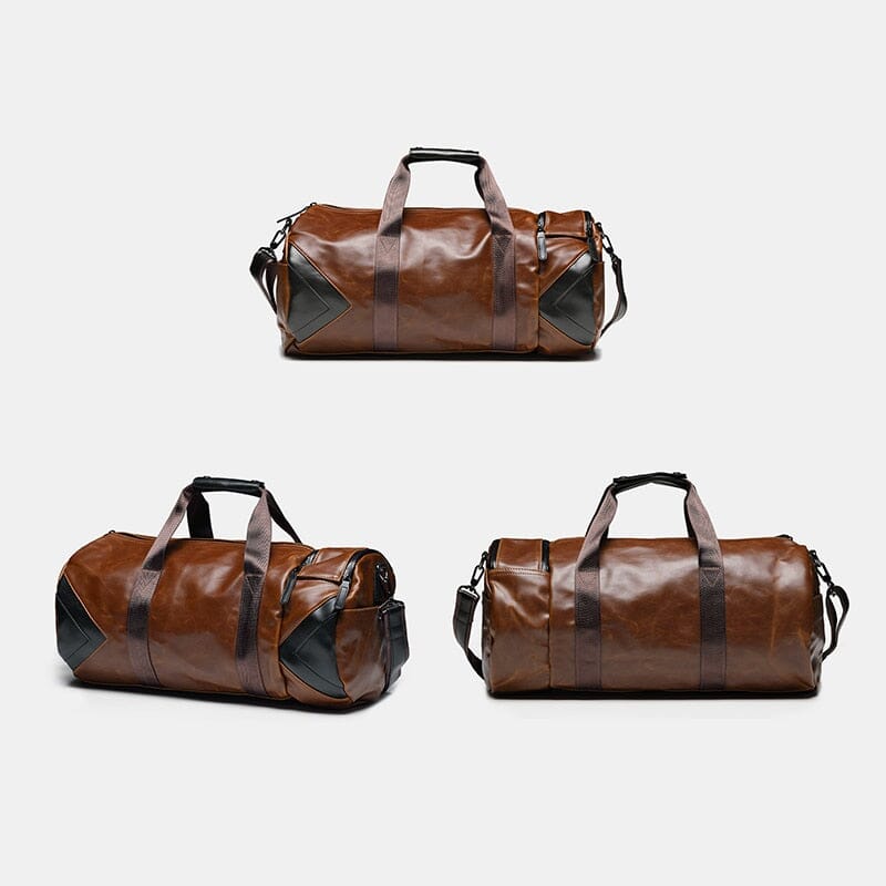 Sac de Voyage Vintage - Duffle Bag Marron – vue 5 – Yokabag