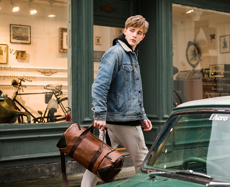 Sac de Voyage Vintage - Duffle Bag Marron – vue 7 – Yokabag