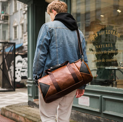 Sac de Voyage Vintage - Duffle Bag Marron – vue 2 – Yokabag