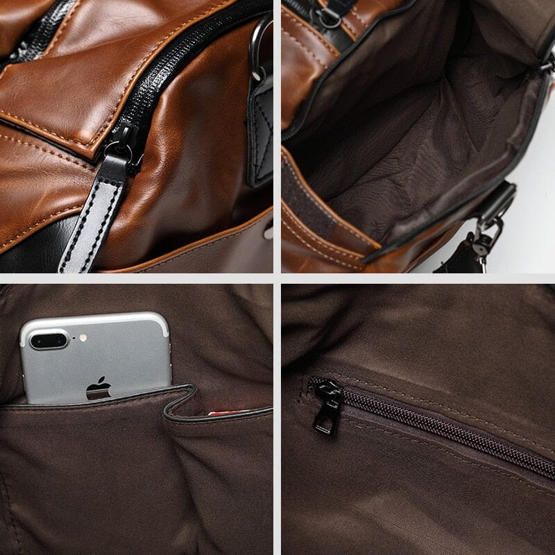 Sac de Voyage Vintage - Duffle Bag Marron – vue 4 – Yokabag